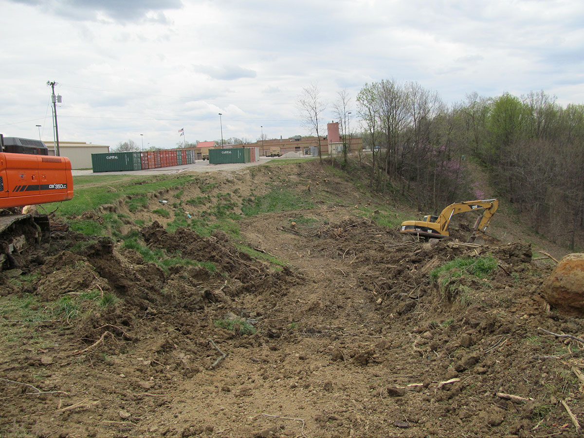 Eroded Land Before Slip